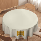 Custom Cream Yellow Round Table Cloth