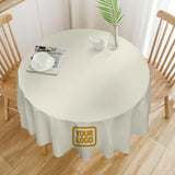 Custom Cream Yellow Round Table Cloth