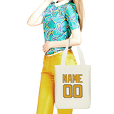 Custom Cream Yellow Canvas Tote Bag