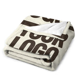 Custom Cream Brown Blanket