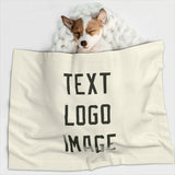 Custom Cream Olive Pet Blanket