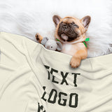 Custom Cream Olive Pet Blanket