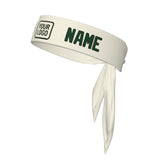 Custom Cream Green Headband