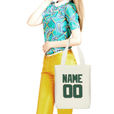Custom Cream Green Canvas Tote Bag