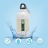 Custom Cream Green Sports Bottle