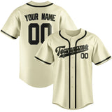 Custom Cream & Olive Colors Design Sports Baseball Jersey