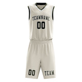 Custom Cream Olive Basketball Set