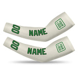 Custom Cream Emerald Green Arm Sleeve