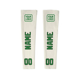 Custom Cream Emerald Green Arm Sleeve