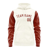 Custom Cream Coral Red Hoodie 0303161603B31816