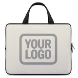 Custom Cream Gray Laptop Bag