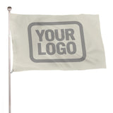 Custom Cream Gray Flag