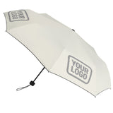 Custom Cream Gray Automatic Umbrella