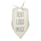 Custom Cream Gray Pet Scarf