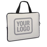 Custom Cream Gray Laptop Bag