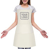 Custom Cream Gray Apron