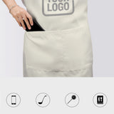 Custom Cream Gray Apron