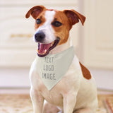 Custom Cream Gray Pet Scarf