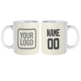 Custom Cream Dark Grey Mug
