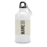 Custom Cream Dark Grey Sports Bottle