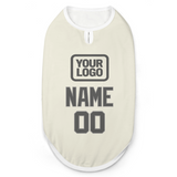 Custom Cream Dark Grey Pet Vest