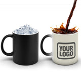 Custom Cream Dark Grey Magic Mug