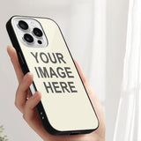 Custom Cream Dark Grey Phone Case