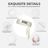 Custom Cream Dark Grey Headband