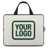 Custom Cream Green Laptop Bag