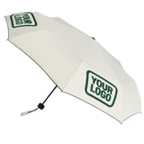 Custom Cream Green Automatic Umbrella