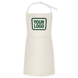 Custom Cream Green Apron