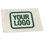 Custom Cream Green Flag