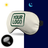 Custom Cream Green Sleep Mask