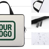Custom Cream Green Laptop Bag