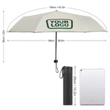 Custom Cream Green Automatic Umbrella