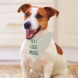 Custom Cream Green Pet Scarf