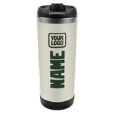Custom Cream Dark Green Stainless Steel Water Cup