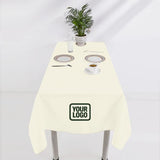 Custom Cream Green Square Table Cloth