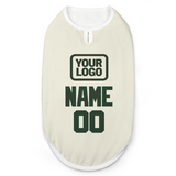 Custom Cream Dark Green Pet Vest