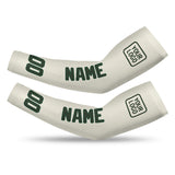 Custom Cream Dark Green Arm Sleeve
