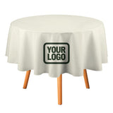 Custom Cream Dark Green Round Table Cloth