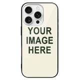 Custom Cream Dark Green Phone Case