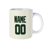 Custom Cream Dark Green Mug
