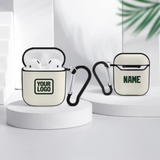 Custom Cream Dark Green AirPods Case