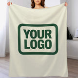 Custom Cream Green Blanket