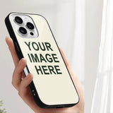 Custom Cream Dark Green Phone Case