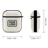 Custom Cream Dark Green AirPods Case