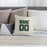 Custom Cream Dark Green Pillowcase