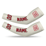 Custom Cream Red Arm Sleeve