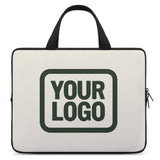 Custom Cream Dark Green Laptop Bag